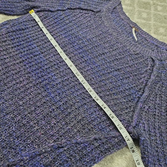 Free People knit colorblock marled sweater Size XS - Picture 4 of 6